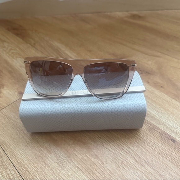 Jimmy Choo Gold and Brown Sunglasses - Picture 2 of 5